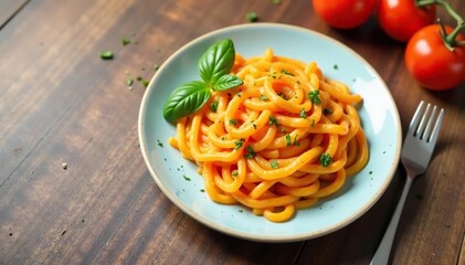 Empty plate with untouched food, simple background, detox, wellness, break