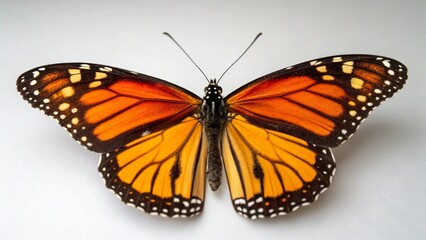 Obraz premium Butterfly on studio background