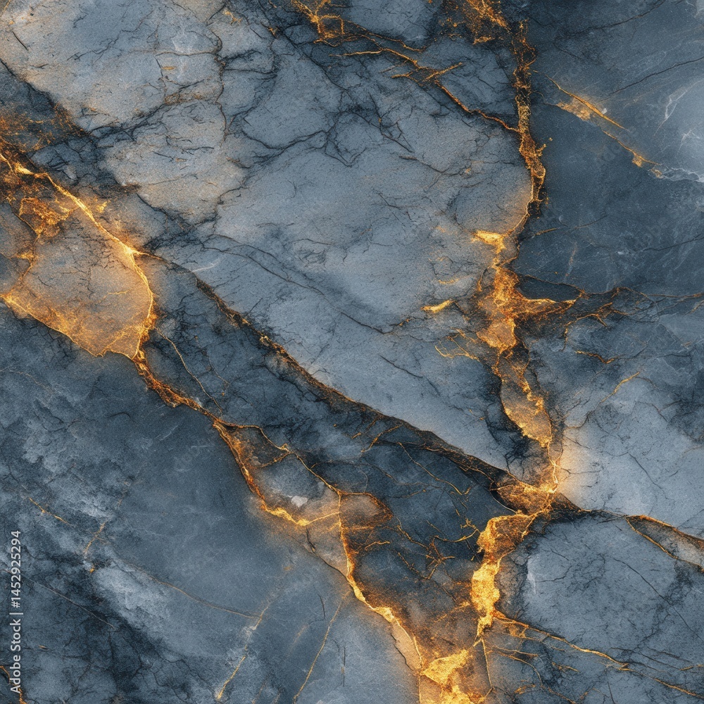 Aufkleber captivating close up of dark gray marble texture with striking gold veins creating a luxurious and e