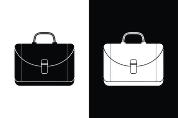 Briefcase icon vector on White Background ,Vector Art Illustration on white background.