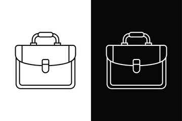  Business Bag icon vector on White Background ,Vector Art Illustration on white background.
