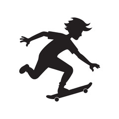 Skateboard Ride Silhouette Urban Adventure