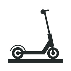 Electric Scooter Modern Ride Silhouette
