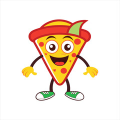  Retro Cartoon Fast Food Vector Illustration
