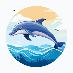 dolphin jumping out of water