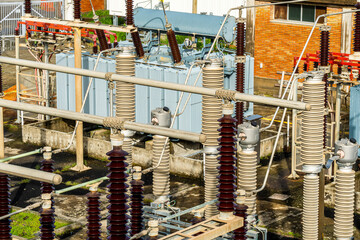 Power Transformer in High Voltage Electrical Outdoor Substation