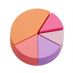 Obraz premium Pie chart diagram data analysis information infographic business