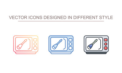 Oven Repair icon design with white background stock illustration
