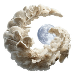 Moonlit Oyster Mushrooms A Surreal Composition