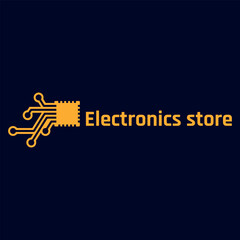 Naklejka premium electronics gadgets store logo design vector