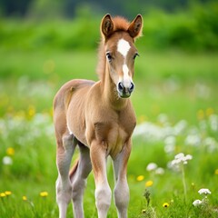 Fototapeta premium Cute Baby Horse