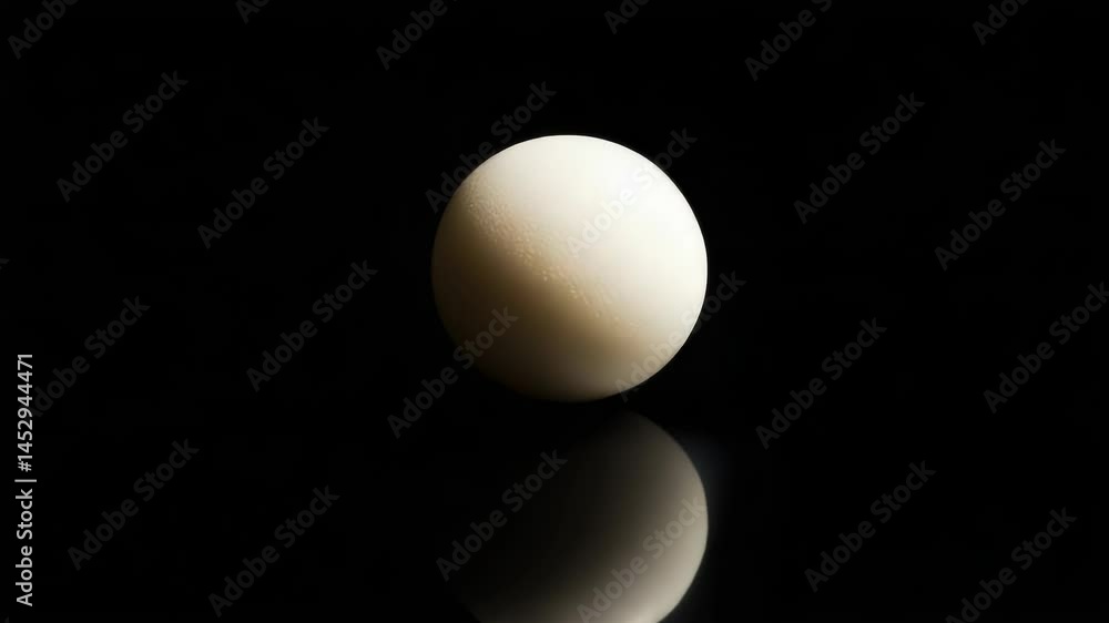 Poster a single white egg sits atop a dark background, offering a simple yet striking visual