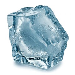 A block of ice isolated on white