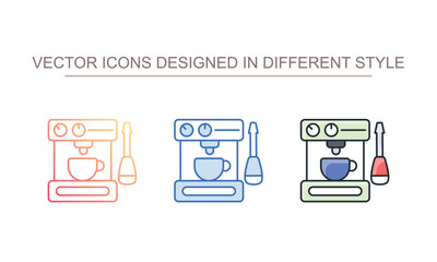 Appliance Repair icon design with white background stock illustration