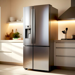 modern kitchen interior with kitchen counter