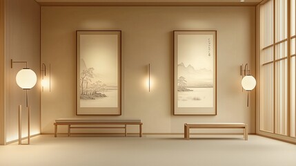 Minimalist Japanese-style interior design