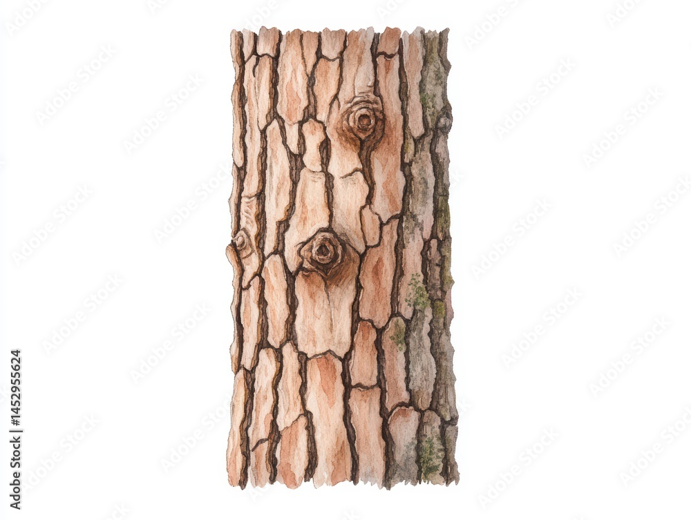 Poster detail of natural tree bark with unique texture and patterns for nature and environment background u