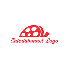 Fototapeta premium filming entertainment logo design vector