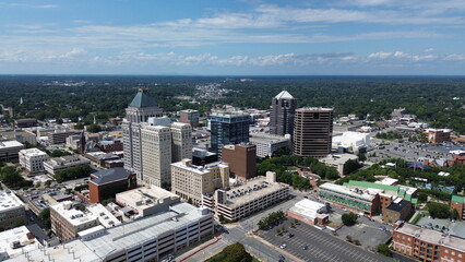 Obraz premium Downtown Greensboro - Aerial 