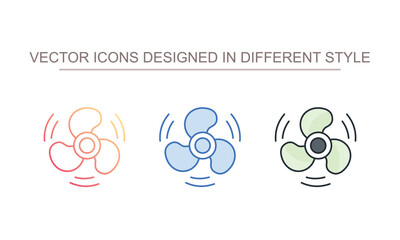 Propeller icon design with white background stock illustration