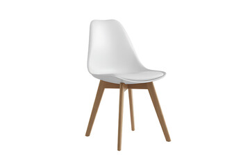 Shop modern white chair with wooden legs online now