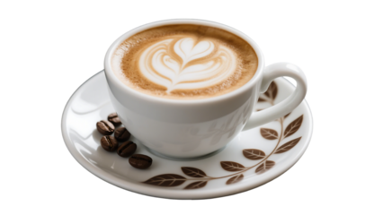 Coffee cup of transparent background.