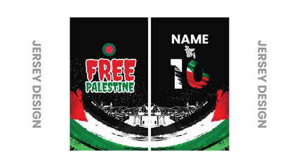  Professional t-shirt design with Free Palestine vector file