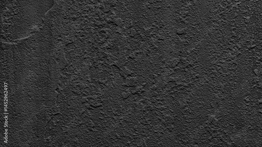 Leinwandbilder A black background with a lot of texture. texture is rough and uneven for template pages and banners.
