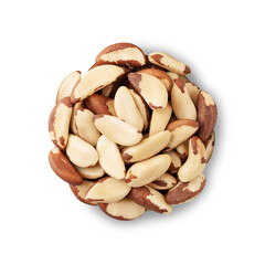 Brazil nuts isolated on white background