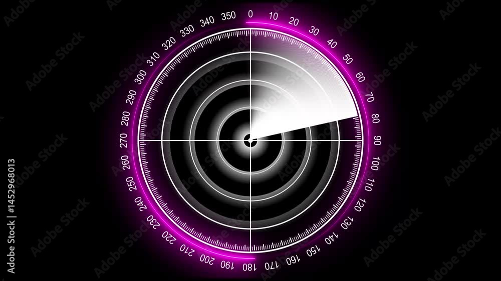 Poster digital radar screen with targets on monitor in searching. air search . military radar screen is sca
