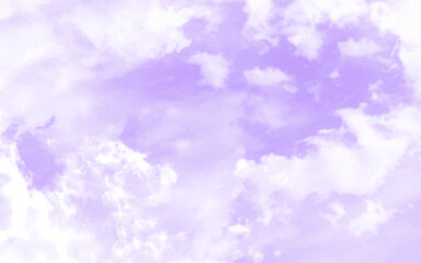 Purple sky with white cloud. The phenomenon of the arctic light curtain of wonderful colors Winter skies are cool days, Clouds and beautiful sky in the day.