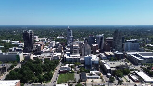 Aerial view of Downtown Raleigh