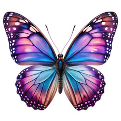 Transparent Butterfly White Background