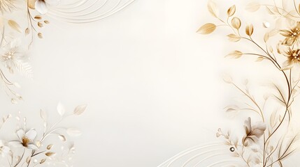 Elegant Housewarming Party Invitation Card Design Featuring a Decorative Pattern on the Right with Spacious Left Side for Custom Text