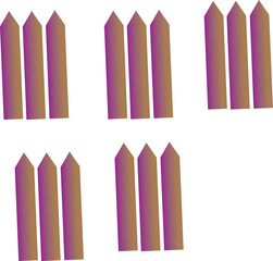 set of colored pencils vector illustration design 
