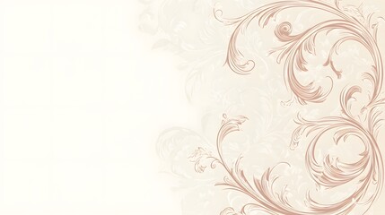 Elegant Baby Party Invitation Design Featuring Artistic Right-hand Pattern with Clear Left Side for Custom Text