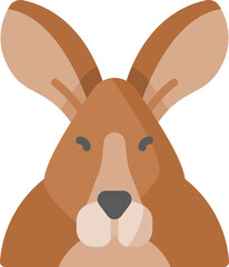 kangaroo illustration on a white background     