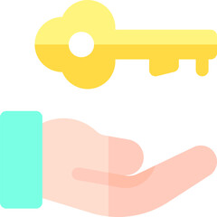 key illustration on a white background     