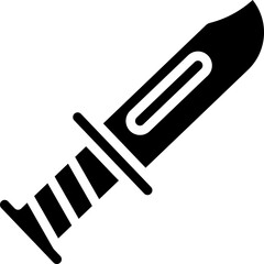knife illustration on a white background    