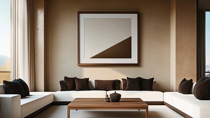 Modern living room with minimalist decor