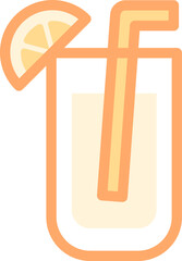 lemonade illustration on a white background     