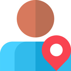 location illustration on a white background    