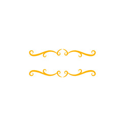 Golden ornate divider elegance showcases refined design on a solid backdrop