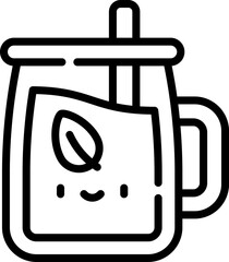 mojito illustration on a white background     