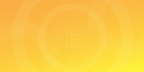 abstract yellow background with circular shapes and halftone composition. modern eps 10