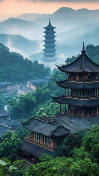 wuxi lingshan grand buddha video chinese landscape