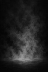 Dark Smoky Background Creates an Atmospheric Setting for Artistic Displays and Creative Projects