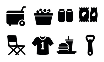gardening icons set
