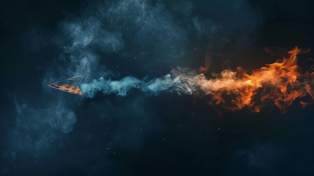 Imagine an arrow that morphs into a different shape. Describe the transformation and how it can be used in an animation sequence.