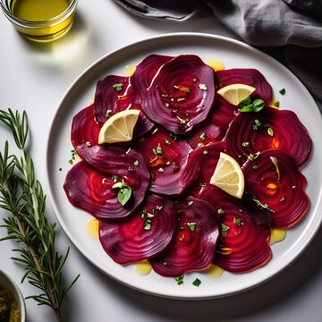 Carpaccio de betabel 